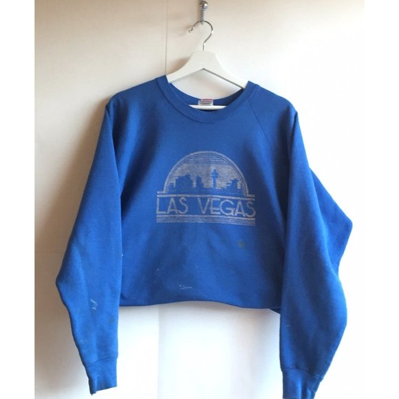 Vintage Washed Blue Sweatshirt XL - Picture 2 of 9